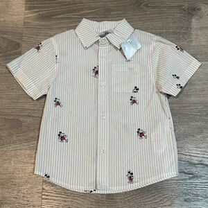 BNWT Disney Mickey Mouse Striped Shirt size 3